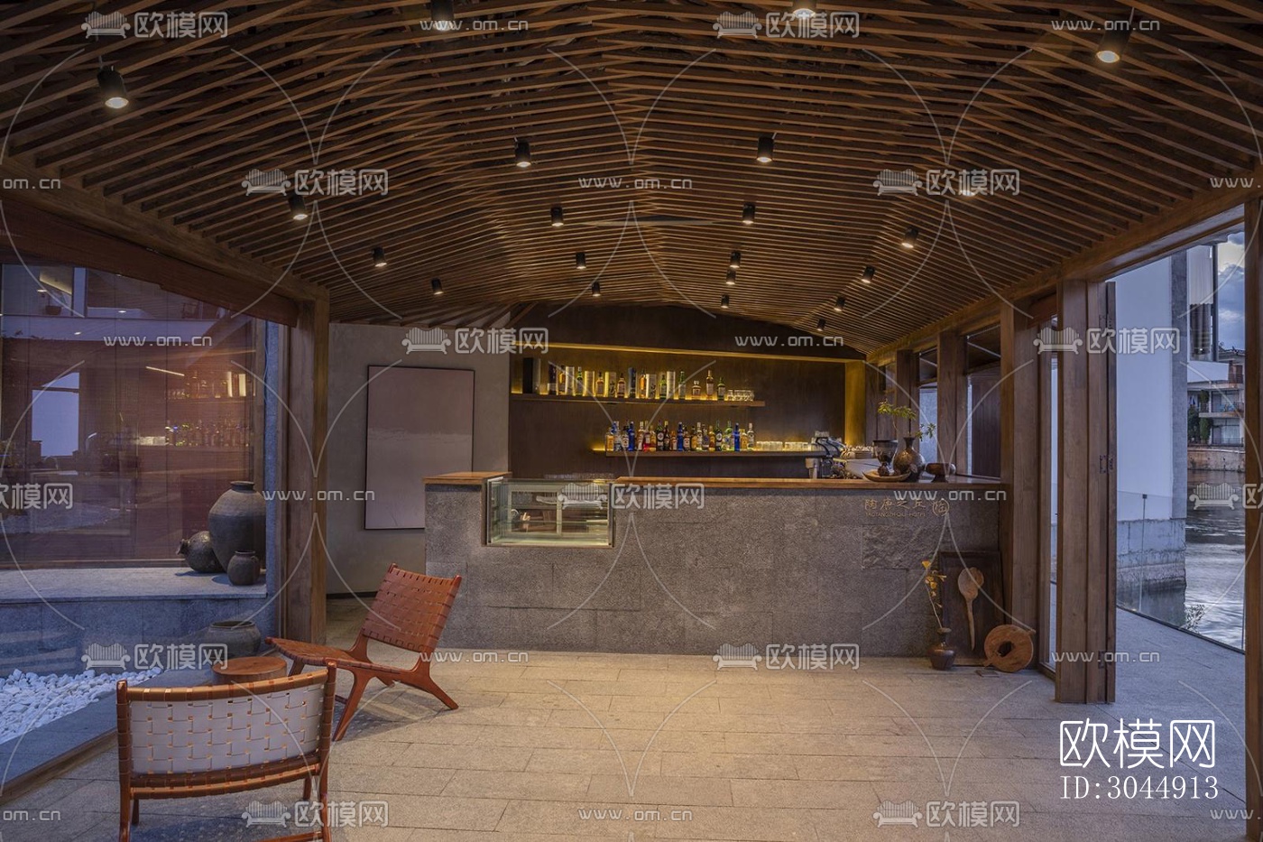 侘寂酒店民宿效果图下载（渲染图14）