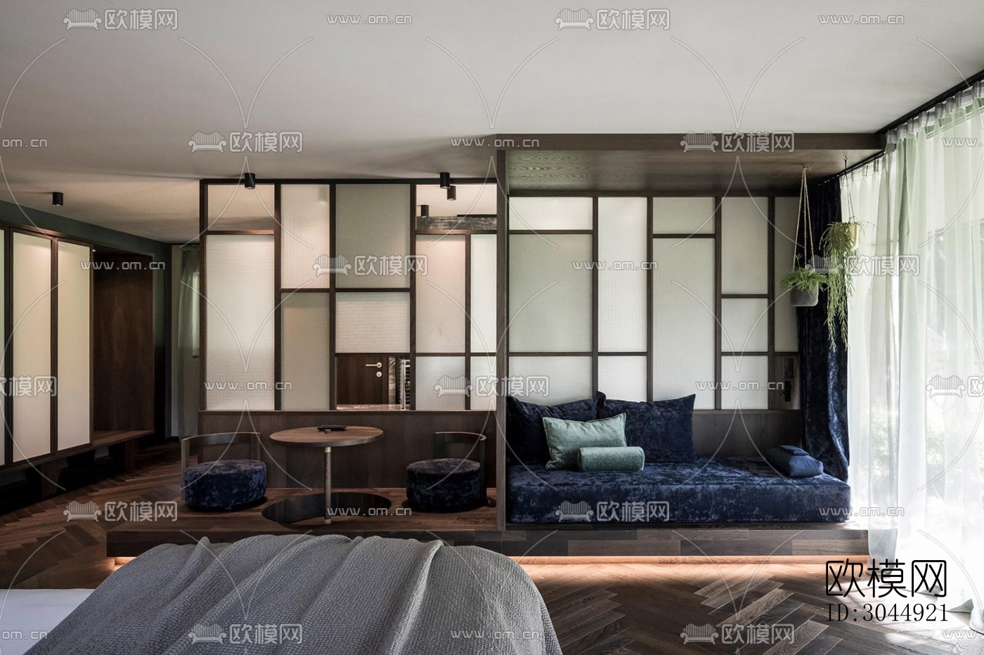 侘寂酒店民宿效果图下载（渲染图2）