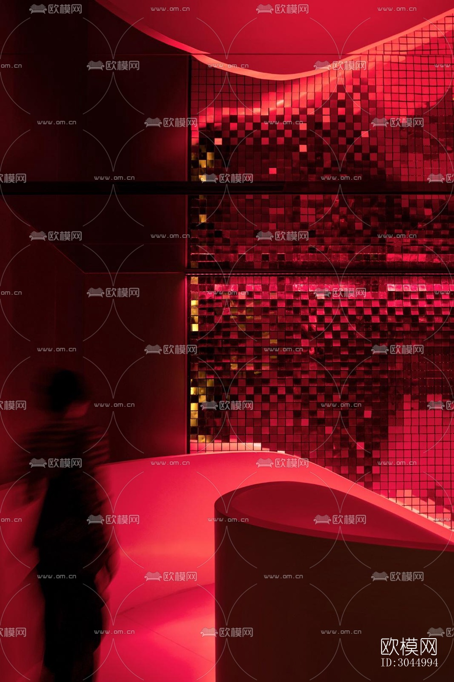 现代西餐厅效果图下载（渲染图8）