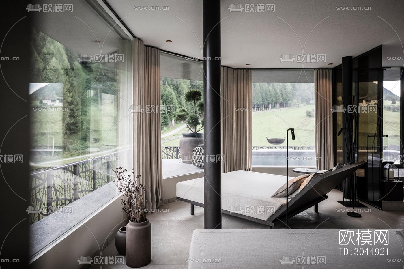 侘寂酒店民宿效果图下载（渲染图11）