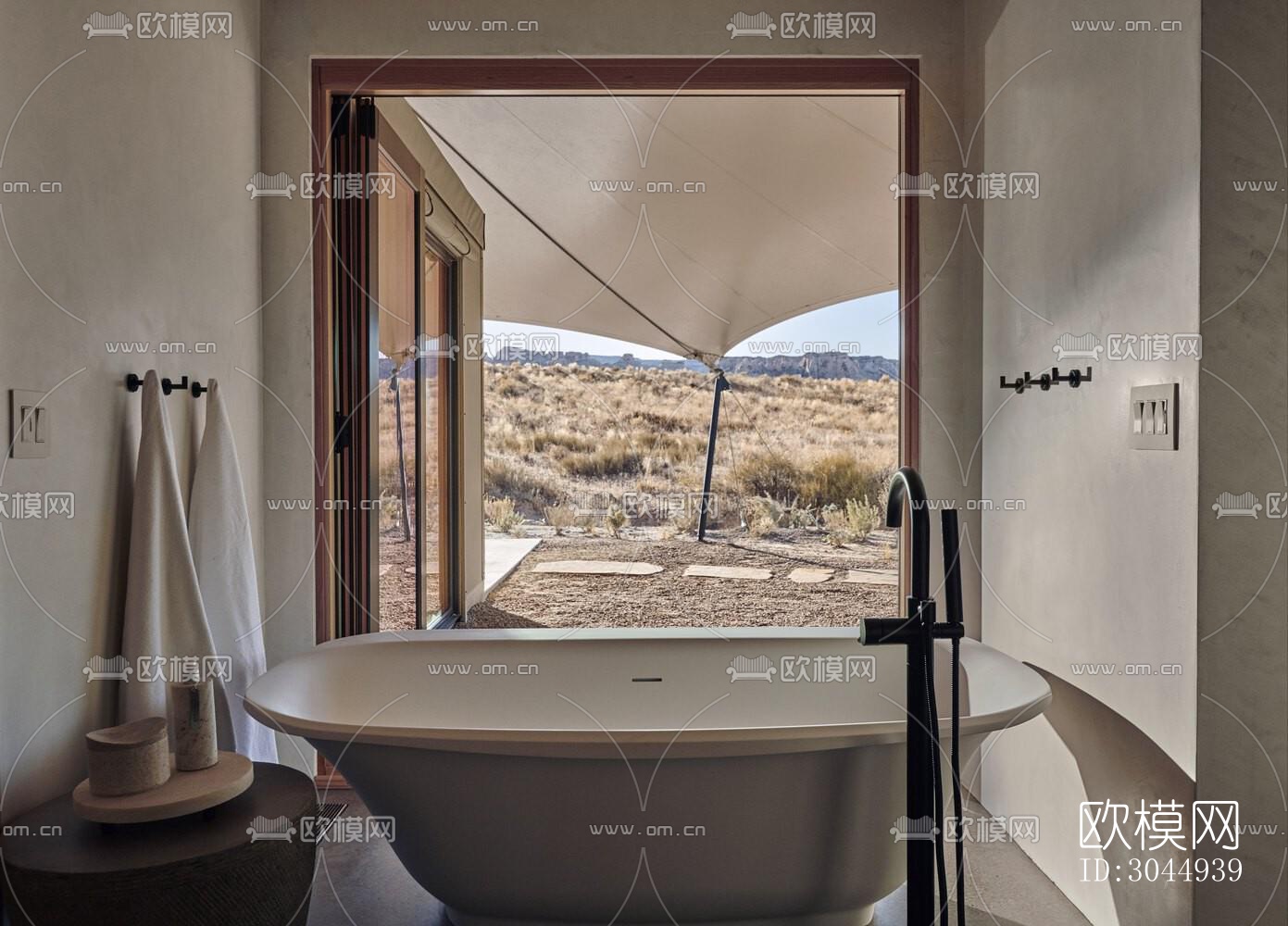 美式酒店民宿效果图下载（渲染图7）