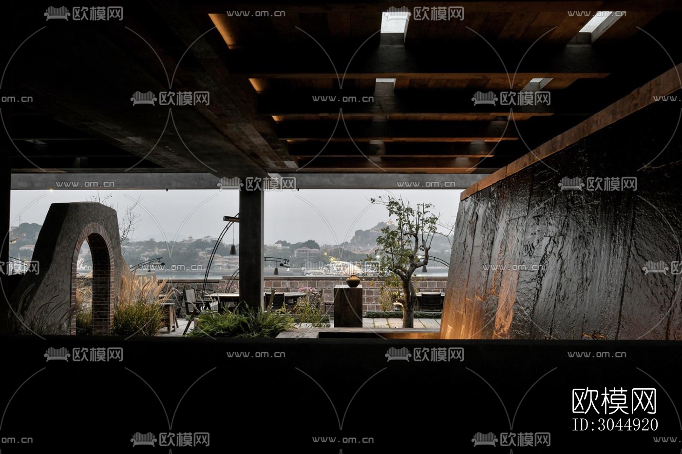 侘寂酒店民宿效果图下载（渲染图9）