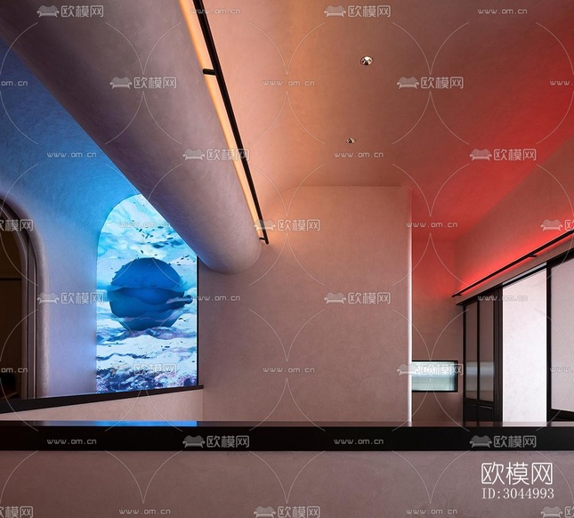 法式西餐廳效果圖下載(渲染圖8)