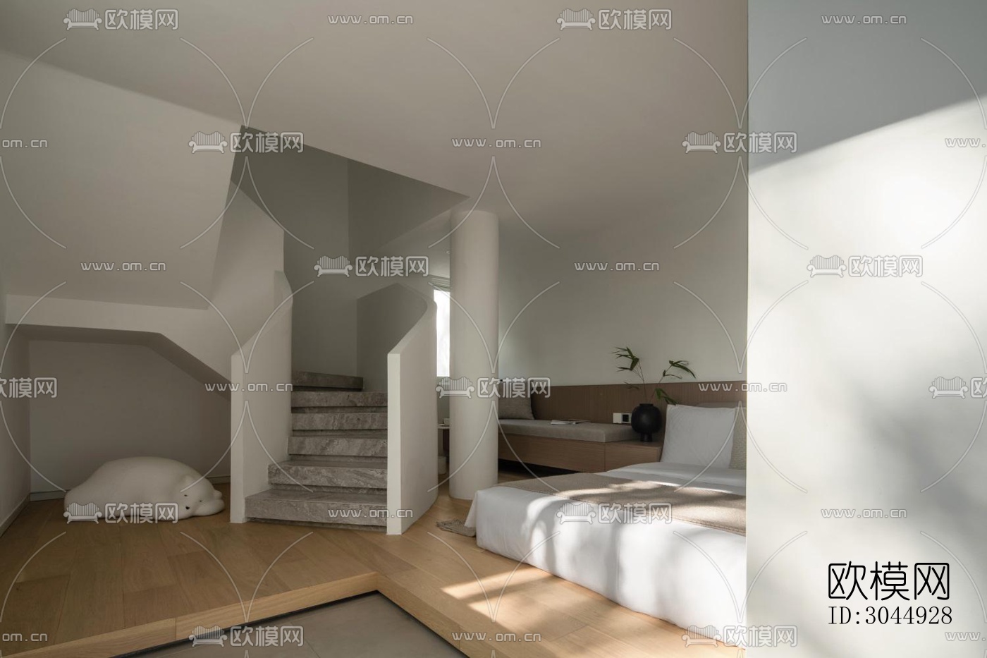 现代酒店民宿效果图下载（渲染图18）