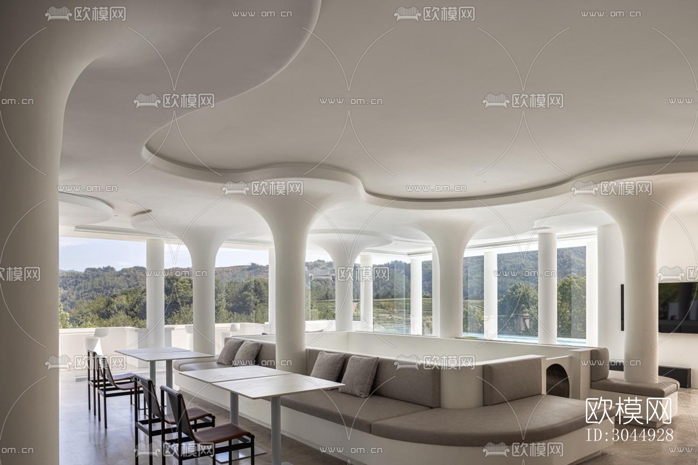 现代酒店民宿效果图下载（渲染图14）