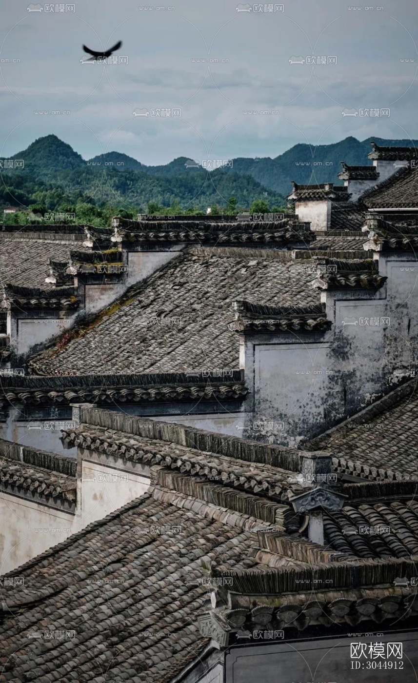 中式酒店民宿效果图下载（渲染图11）