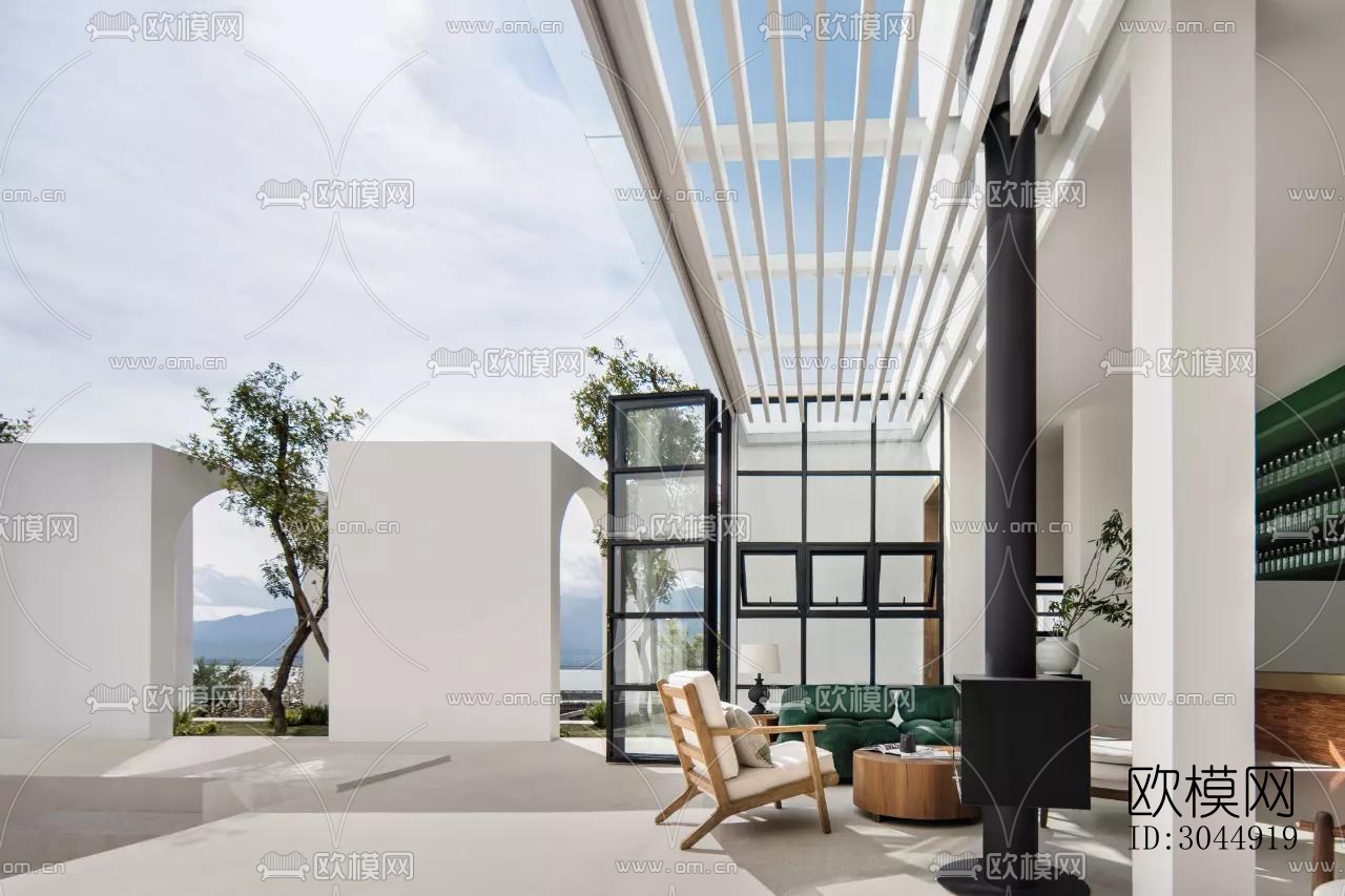 侘寂酒店民宿效果图下载（渲染图14）