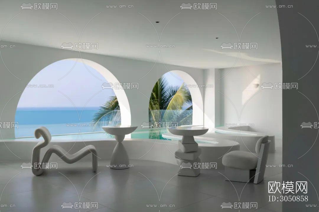 现代酒店民宿效果图下载（渲染图15）