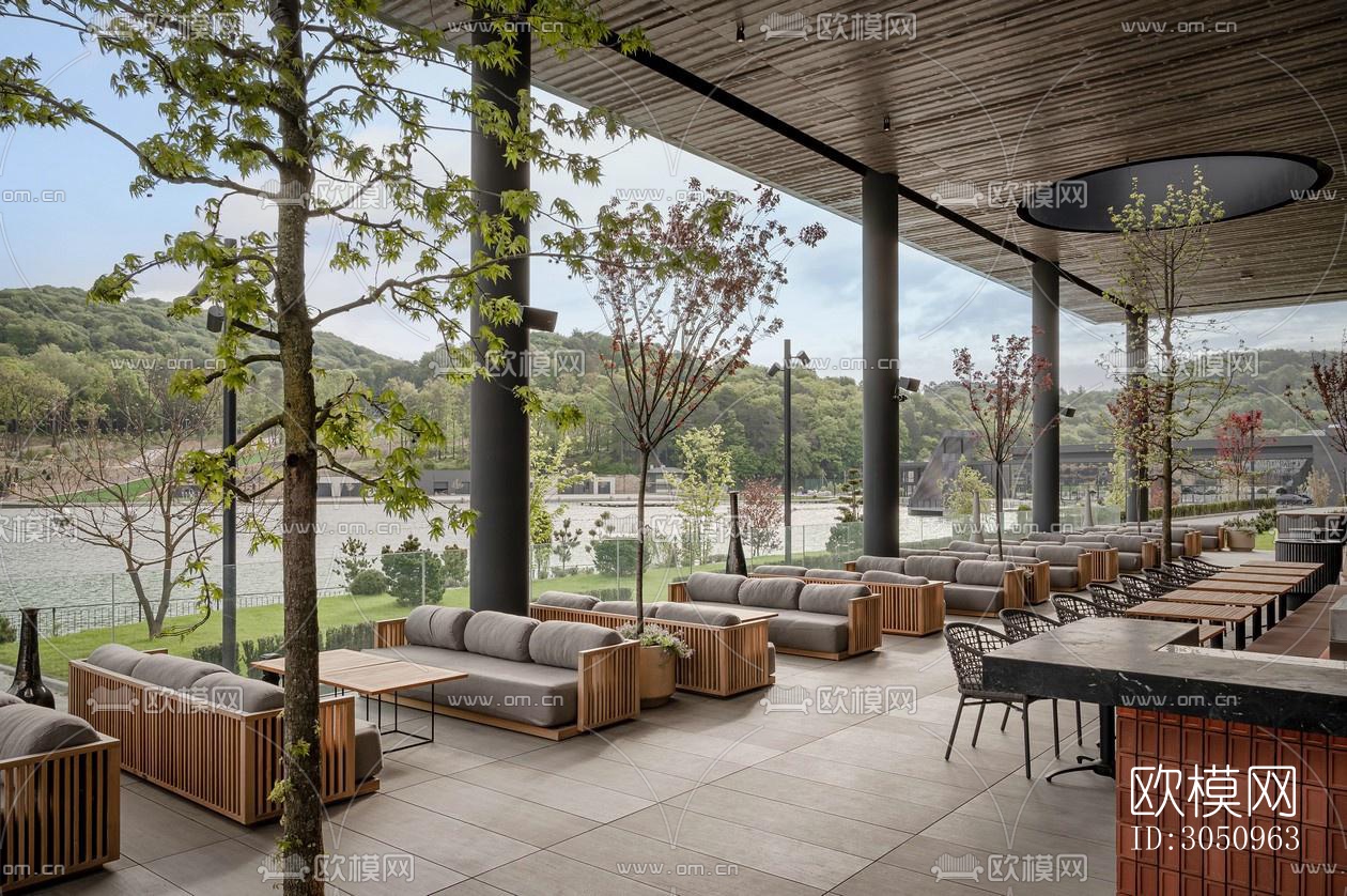 北欧西餐厅效果图下载（渲染图7）