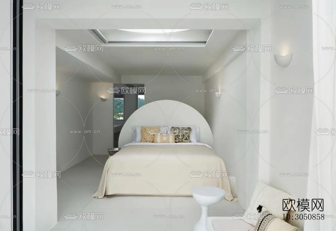 现代酒店民宿效果图下载（渲染图6）