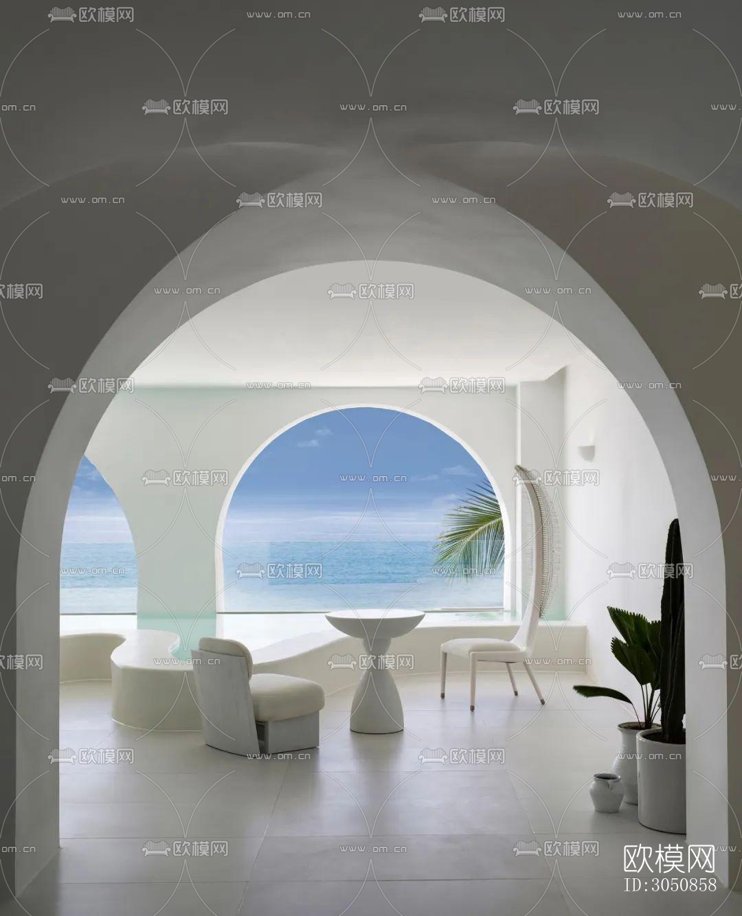 现代酒店民宿效果图下载（渲染图5）