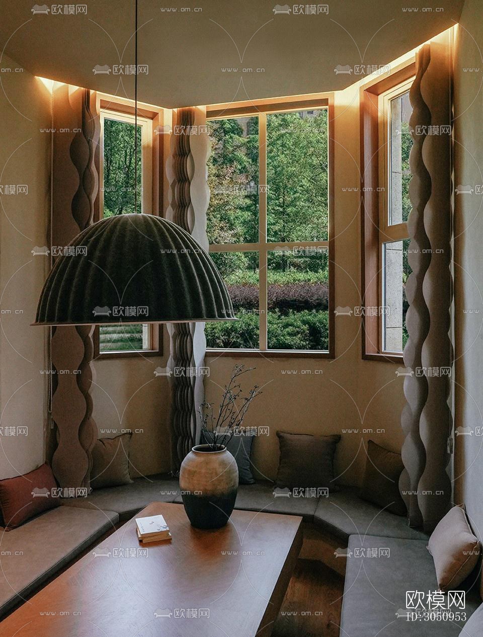 现代茶馆效果图下载（渲染图9）