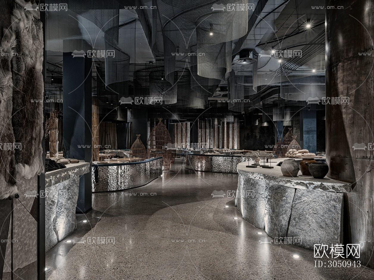 侘寂自助餐厅效果图下载（渲染图18）