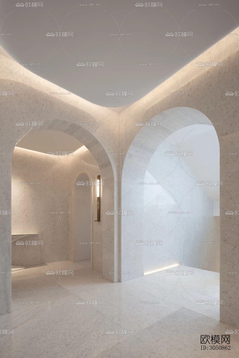 现代酒店民宿效果图下载（渲染图4）