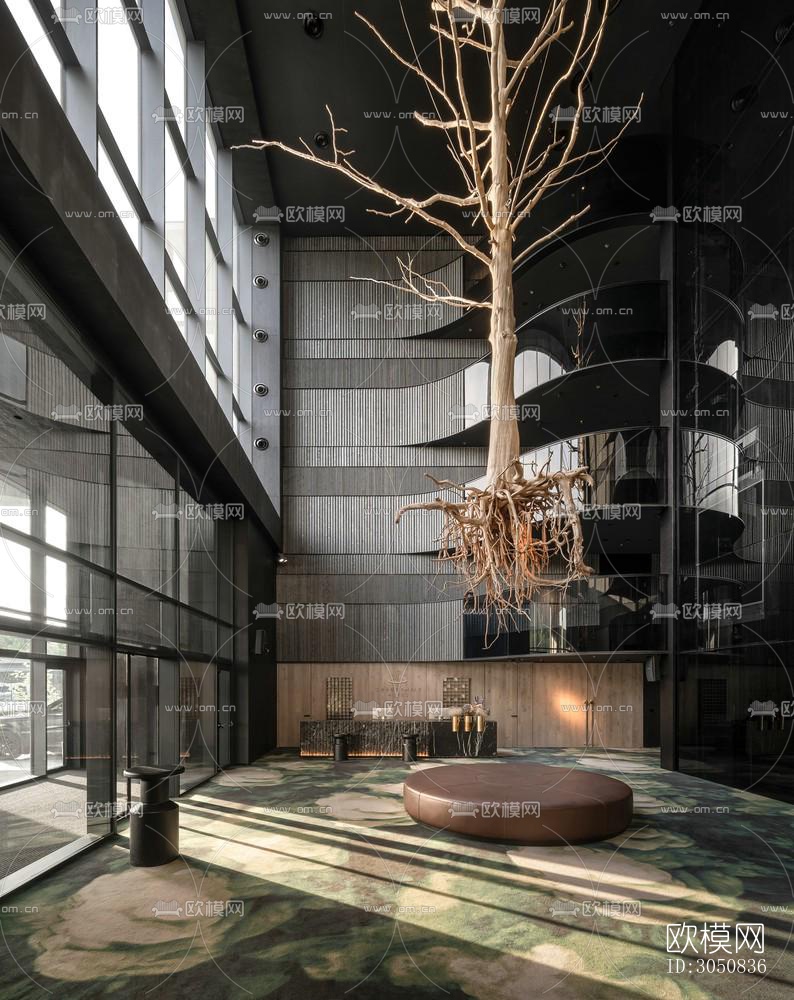 侘寂酒店民宿效果图下载（渲染图3）