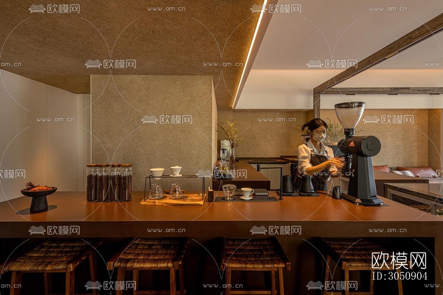 侘寂咖啡奶茶效果圖下載(渲染圖3)