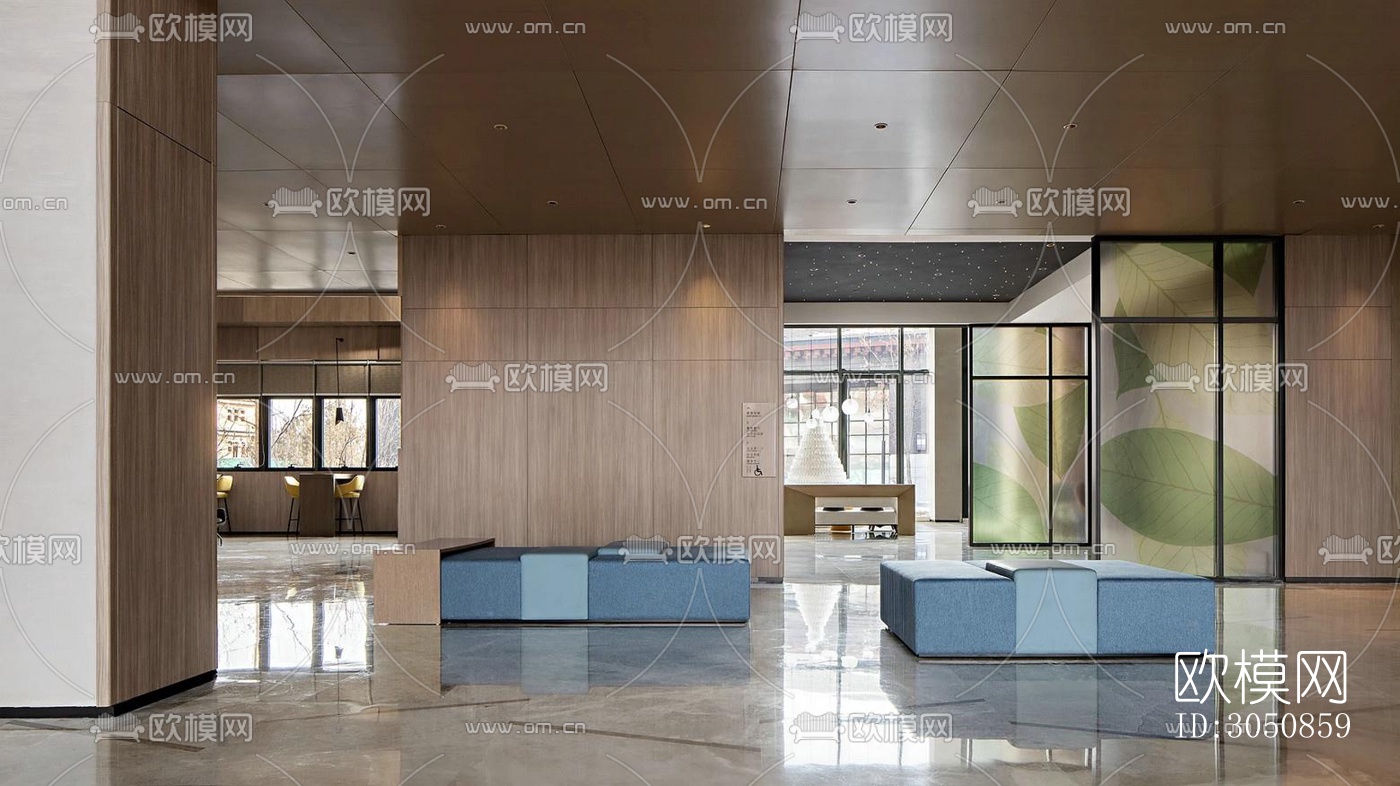 现代酒店民宿效果图下载（渲染图7）