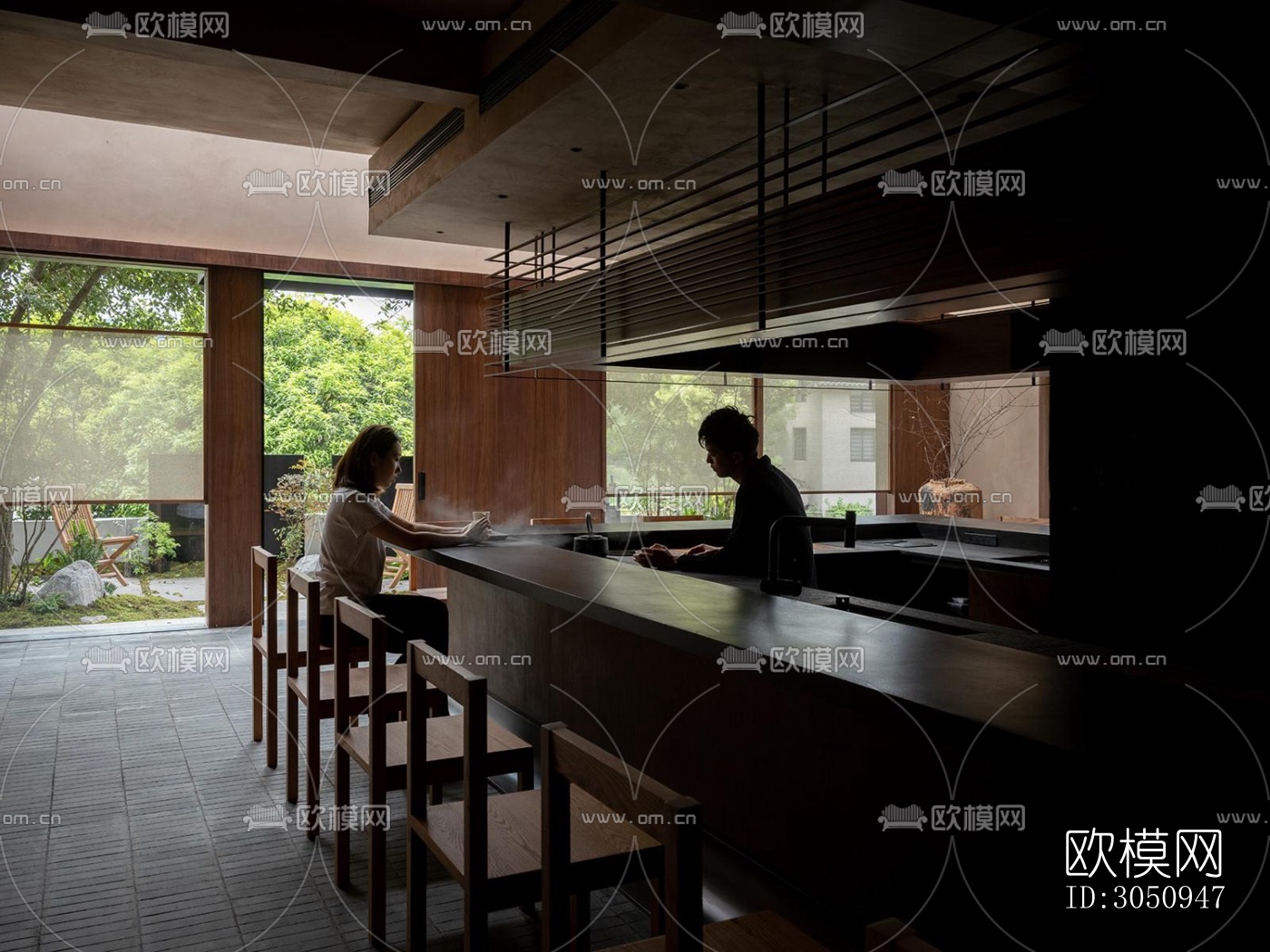 侘寂茶馆效果图下载（渲染图5）