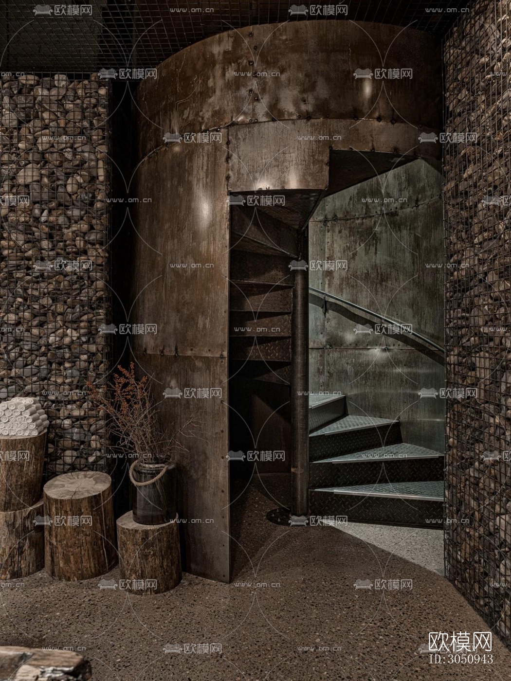 侘寂自助餐厅效果图下载（渲染图11）