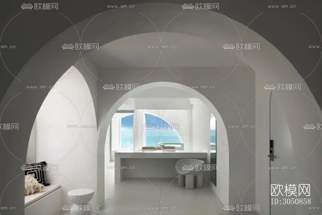 现代酒店民宿效果图下载（渲染图18）