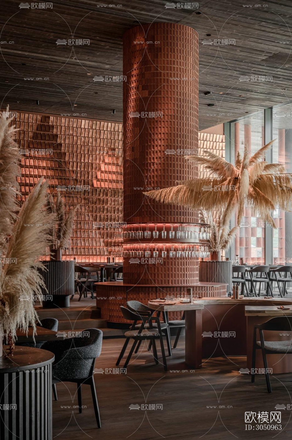 北欧西餐厅效果图下载（渲染图5）