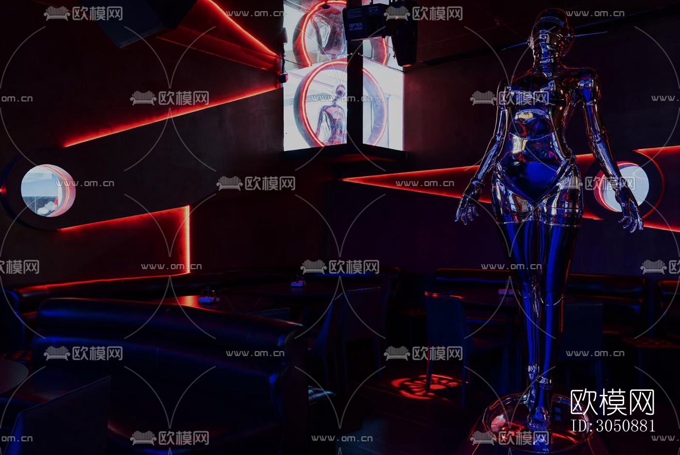 现代酒吧效果图下载（渲染图10）