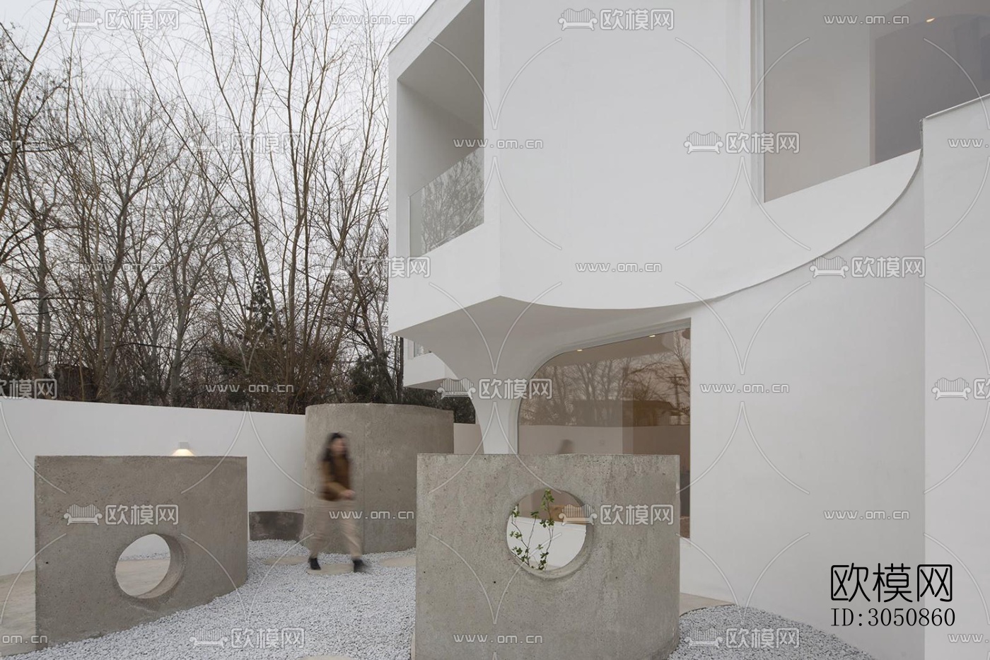 现代酒店民宿效果图下载（渲染图4）