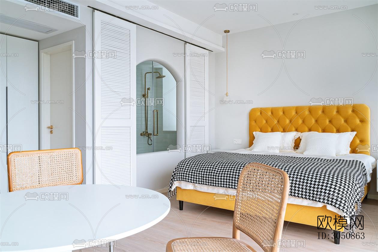 现代酒店民宿效果图下载（渲染图7）