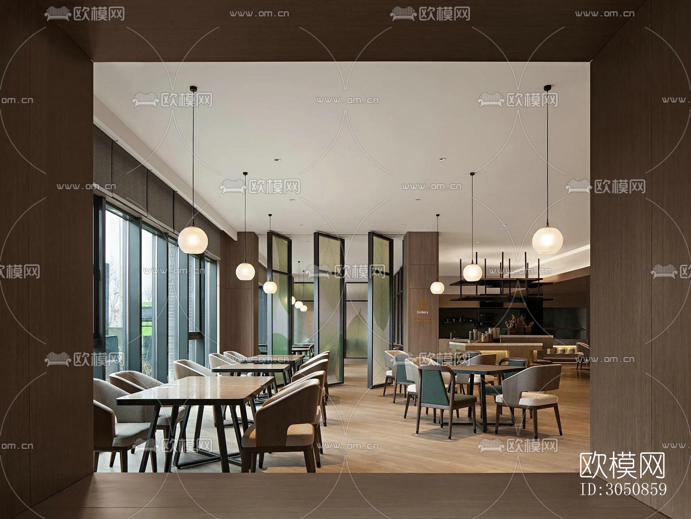 现代酒店民宿效果图下载（渲染图3）