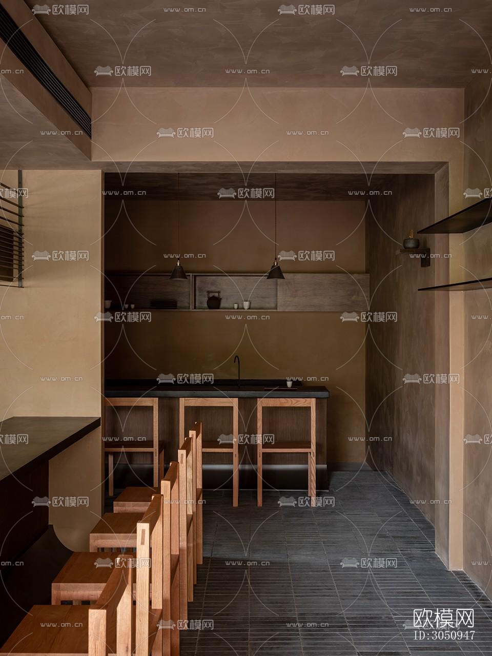 侘寂茶馆效果图下载（渲染图15）