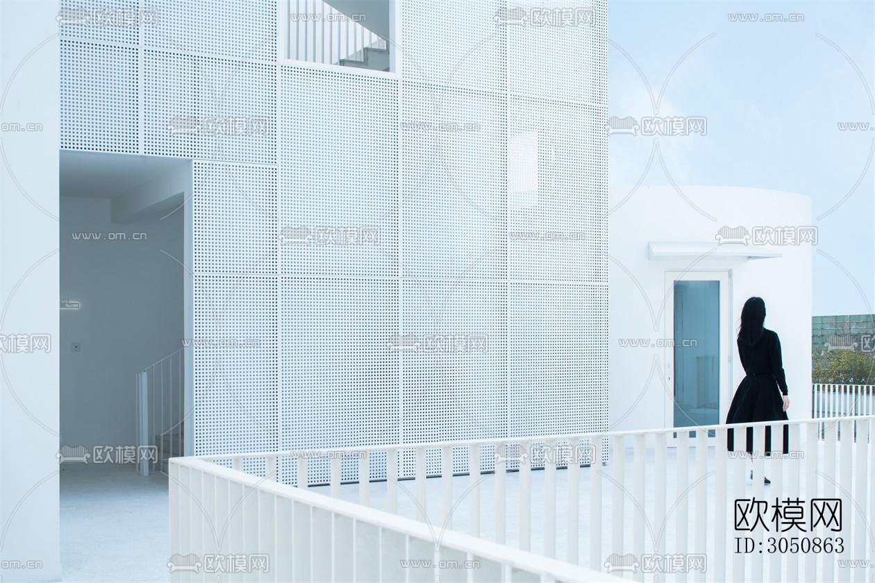 现代酒店民宿效果图下载（渲染图3）