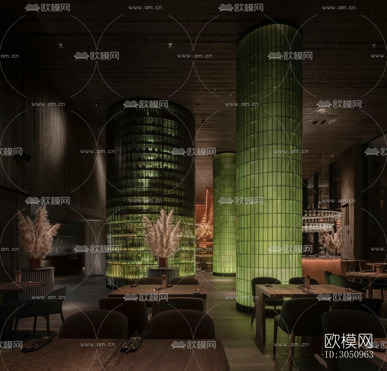 北欧西餐厅效果图下载（渲染图6）