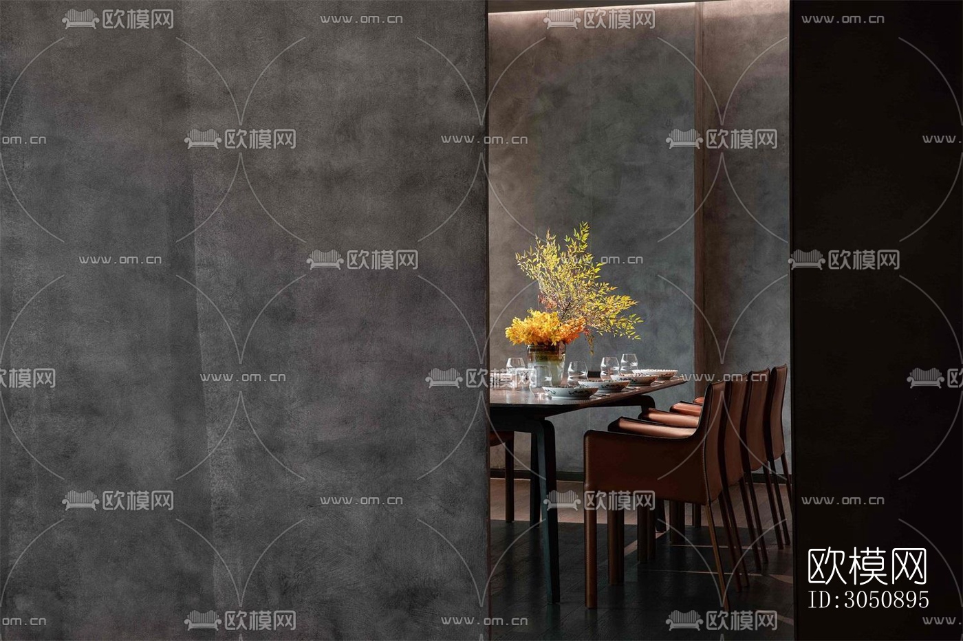 现代中餐厅效果图下载（渲染图10）