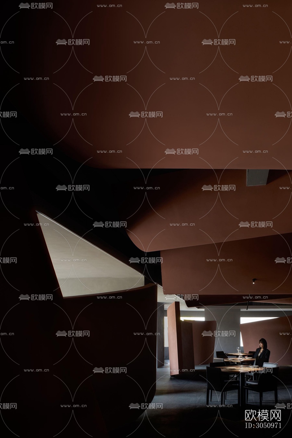 现代西餐厅效果图下载（渲染图12）