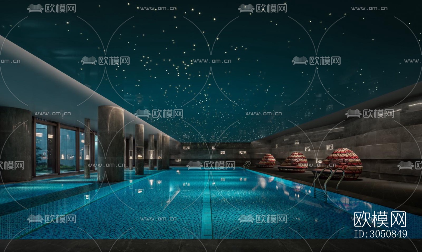 后现代酒店民宿效果图下载（渲染图13）