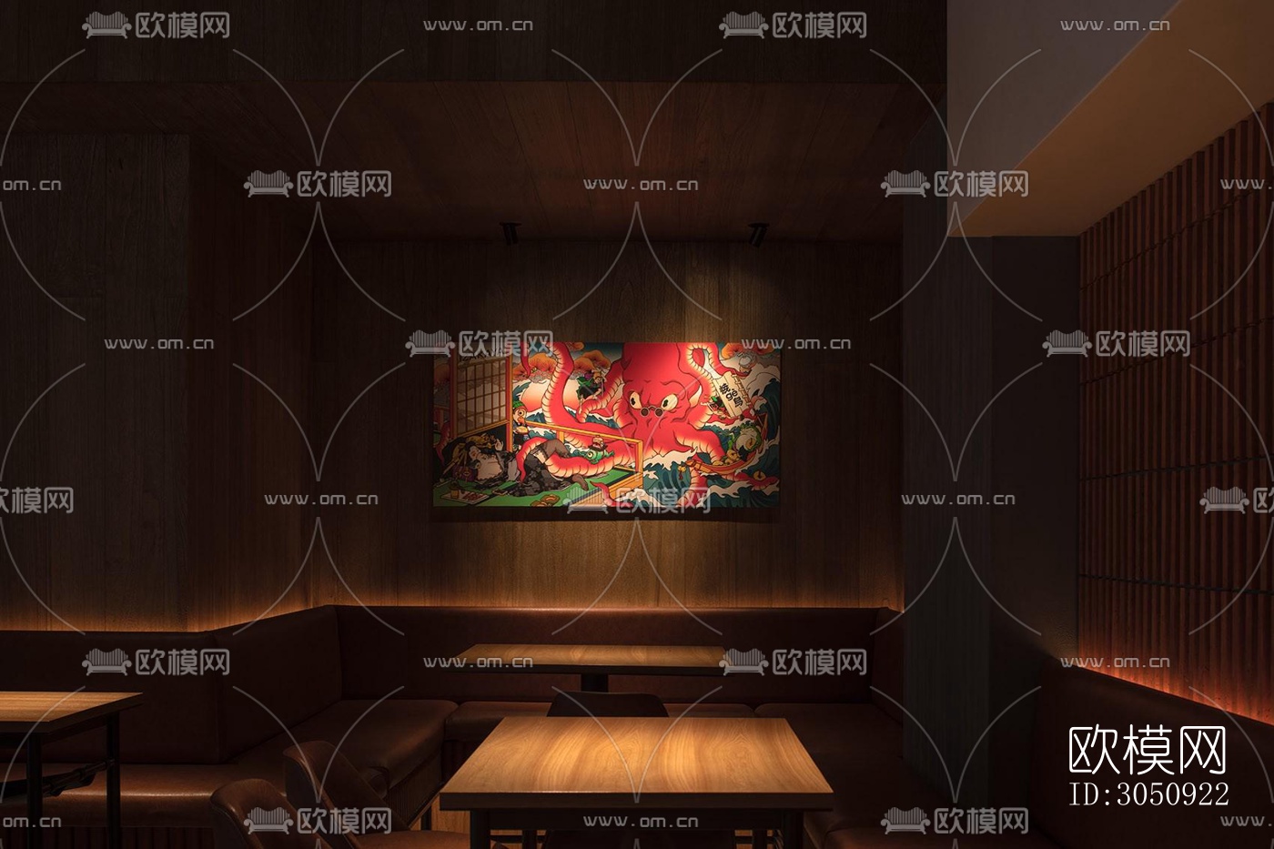 日式日韩料理效果图下载（渲染图6）