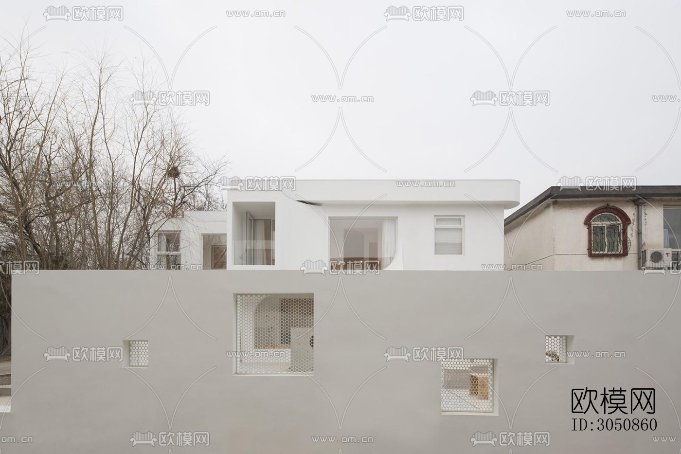 现代酒店民宿效果图下载（渲染图9）