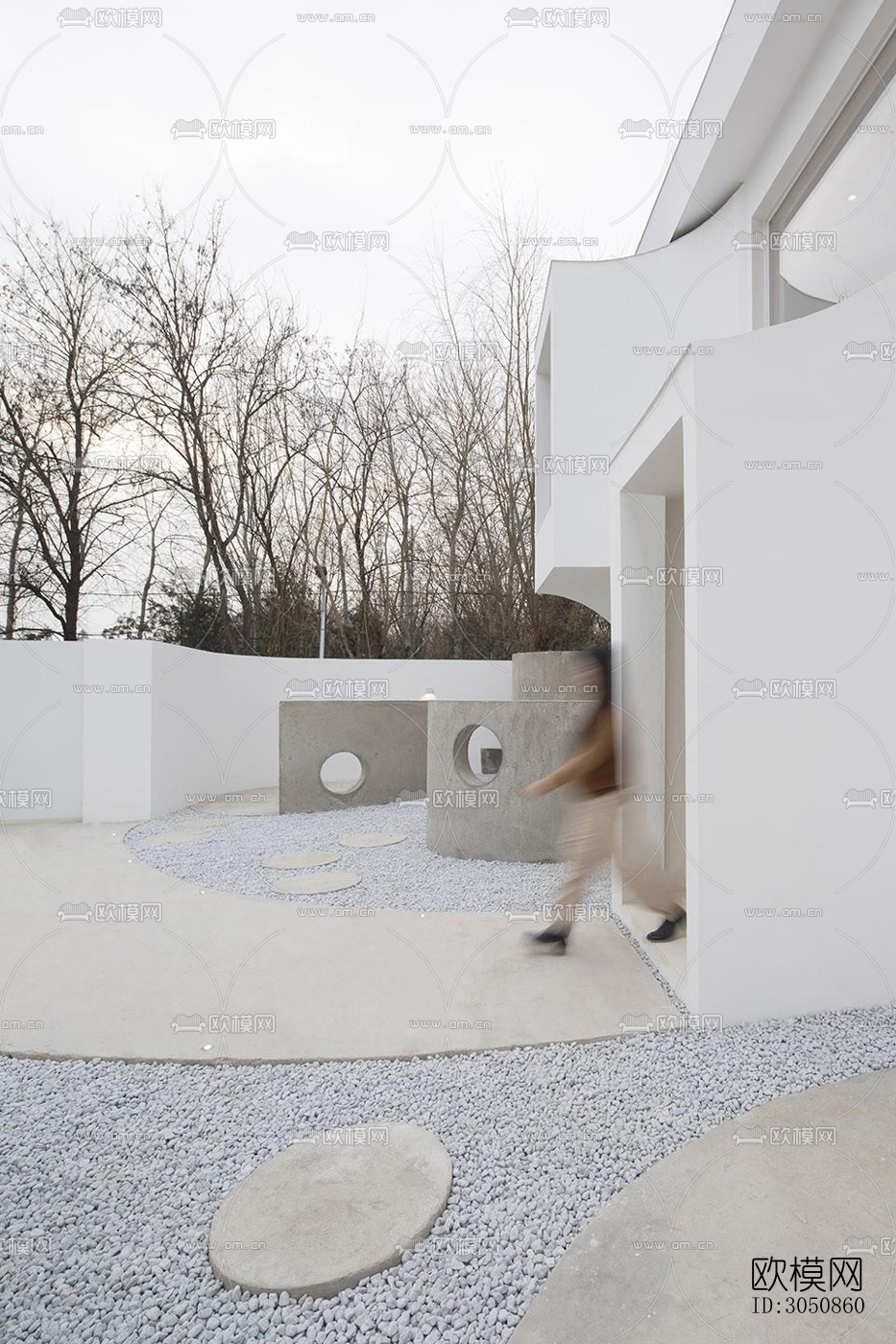 现代酒店民宿效果图下载（渲染图1）