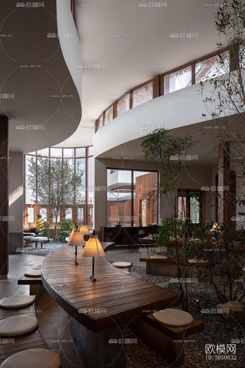 中式酒店民宿效果图下载（渲染图15）