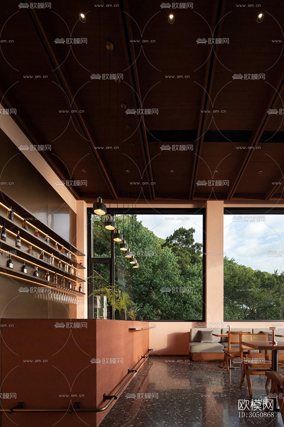 现代酒店民宿效果图下载（渲染图16）