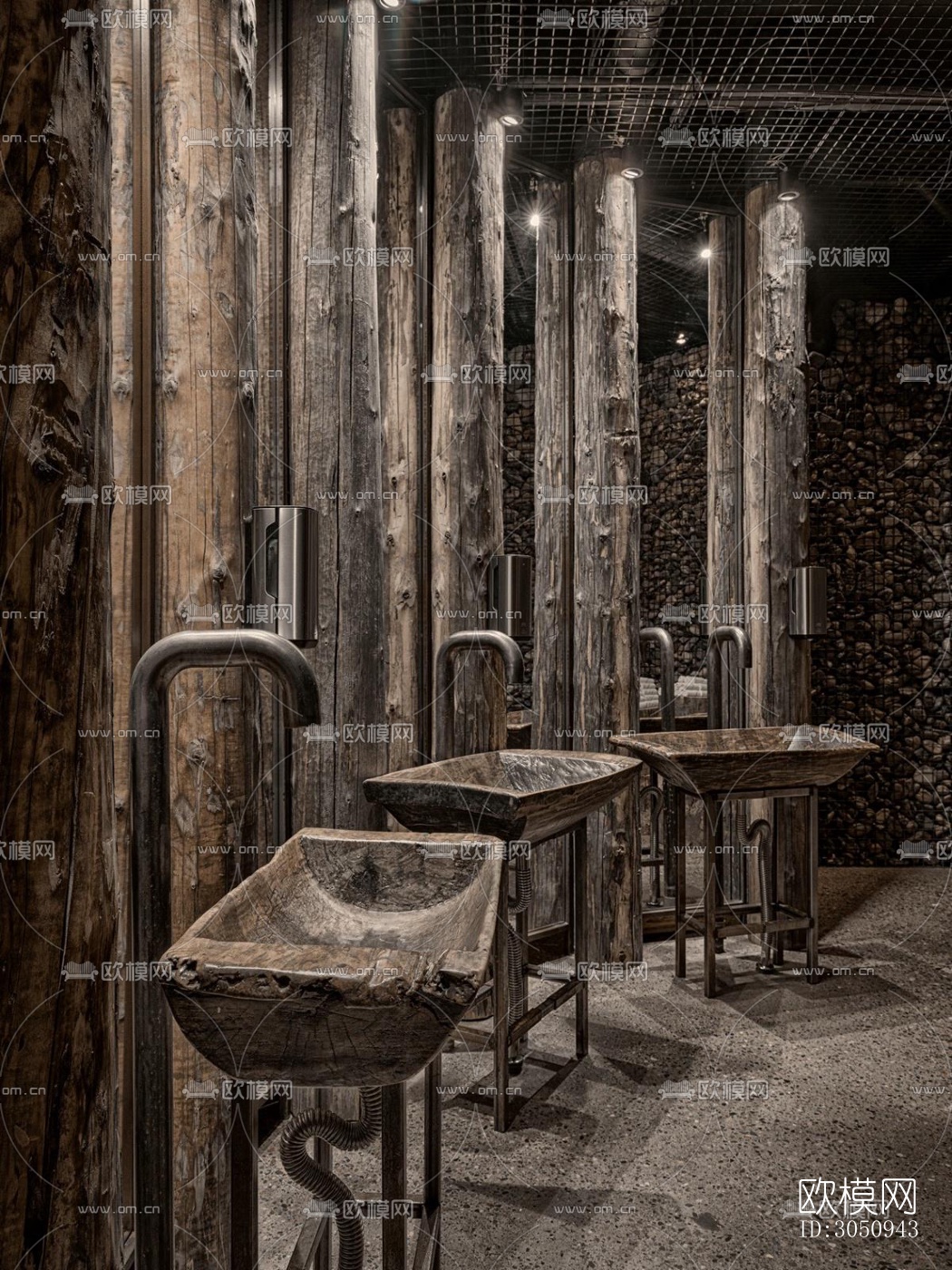 侘寂自助餐厅效果图下载（渲染图17）