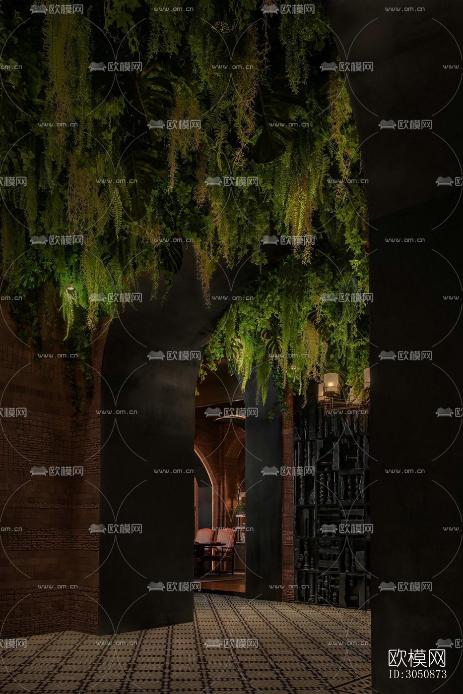 美式酒店民宿效果图下载（渲染图13）