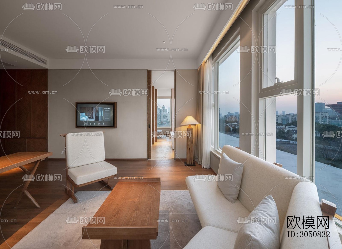 中式酒店民宿效果图下载（渲染图5）