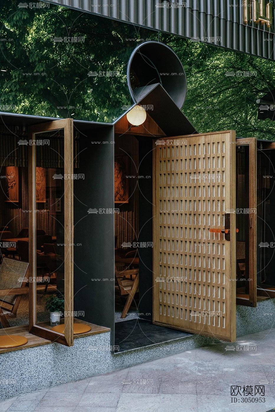 现代茶馆效果图下载（渲染图12）