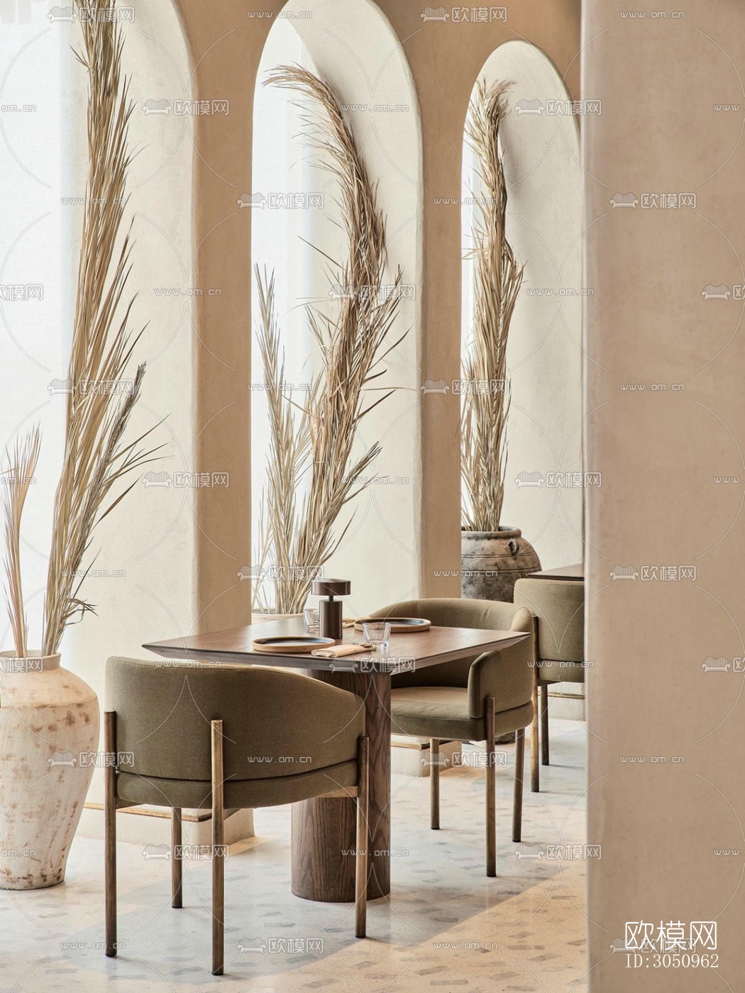 东南亚西餐厅效果图下载（渲染图1）