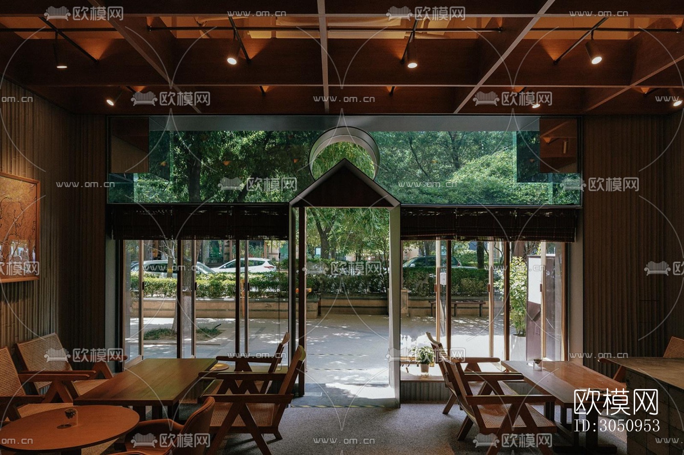 现代茶馆效果图下载（渲染图6）