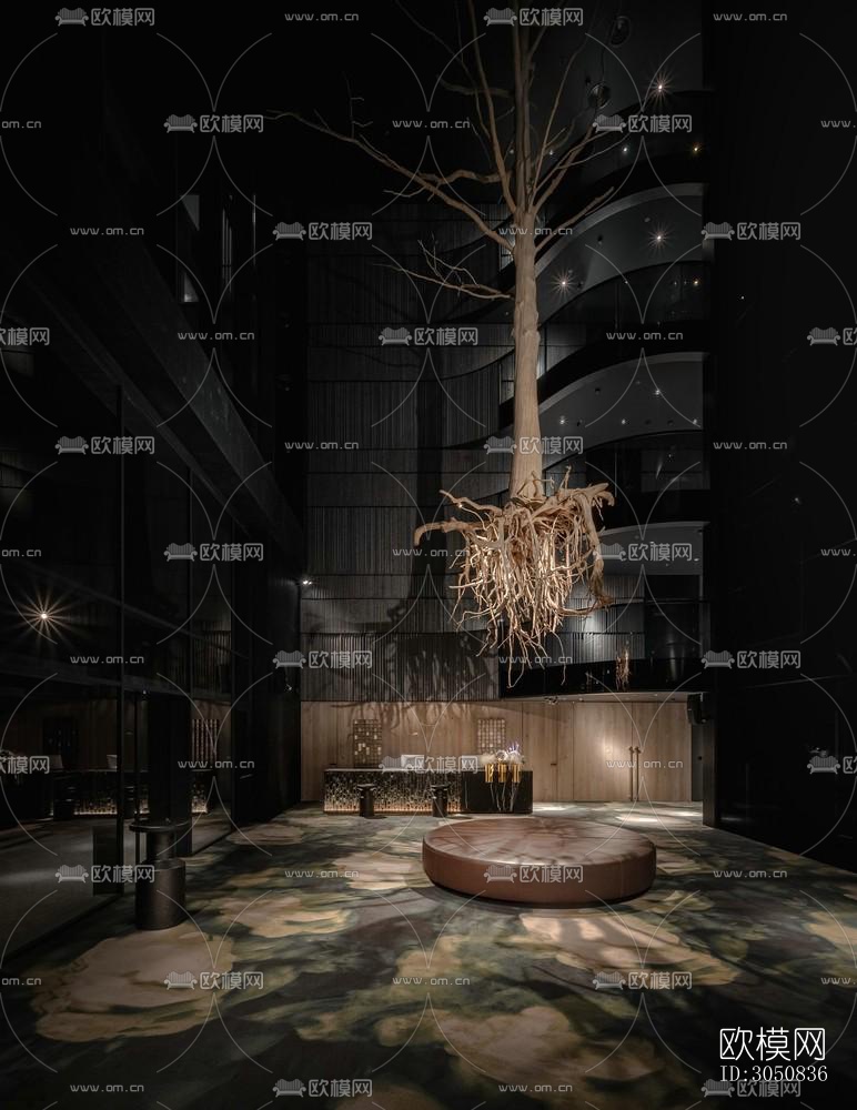 侘寂酒店民宿效果图下载（渲染图1）