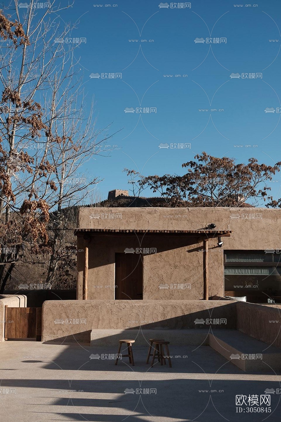 侘寂酒店民宿效果图下载（渲染图9）