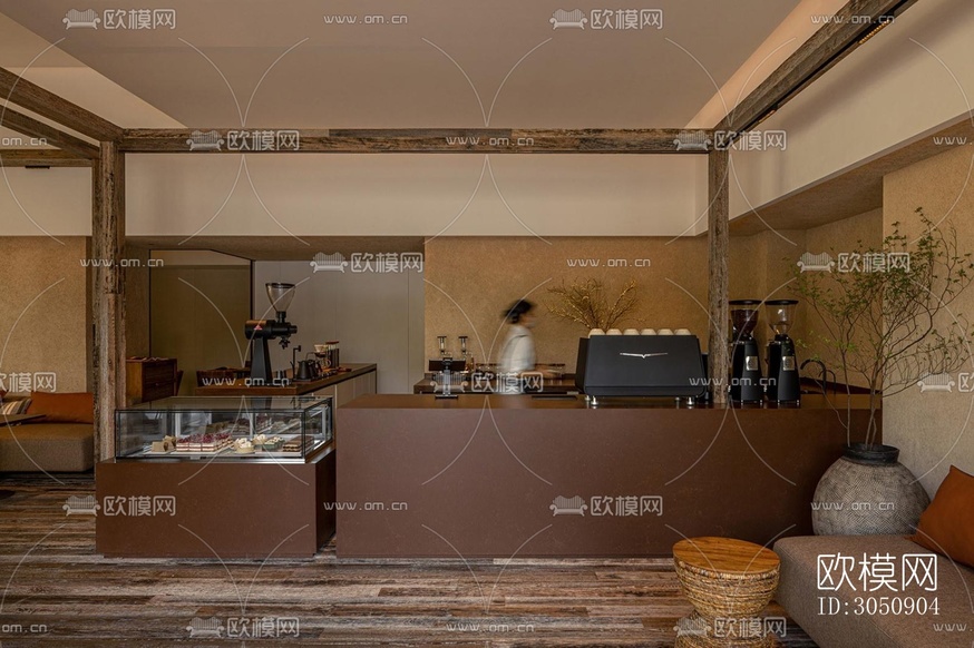 侘寂咖啡奶茶效果圖下載(渲染圖14)