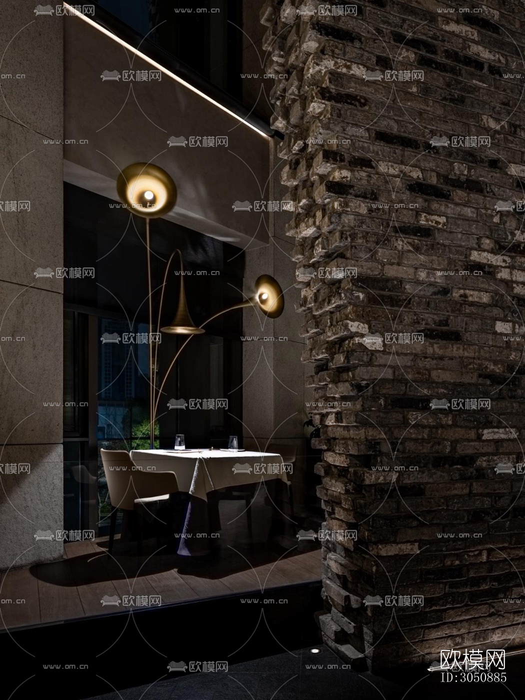 中式中餐厅效果图下载（渲染图15）